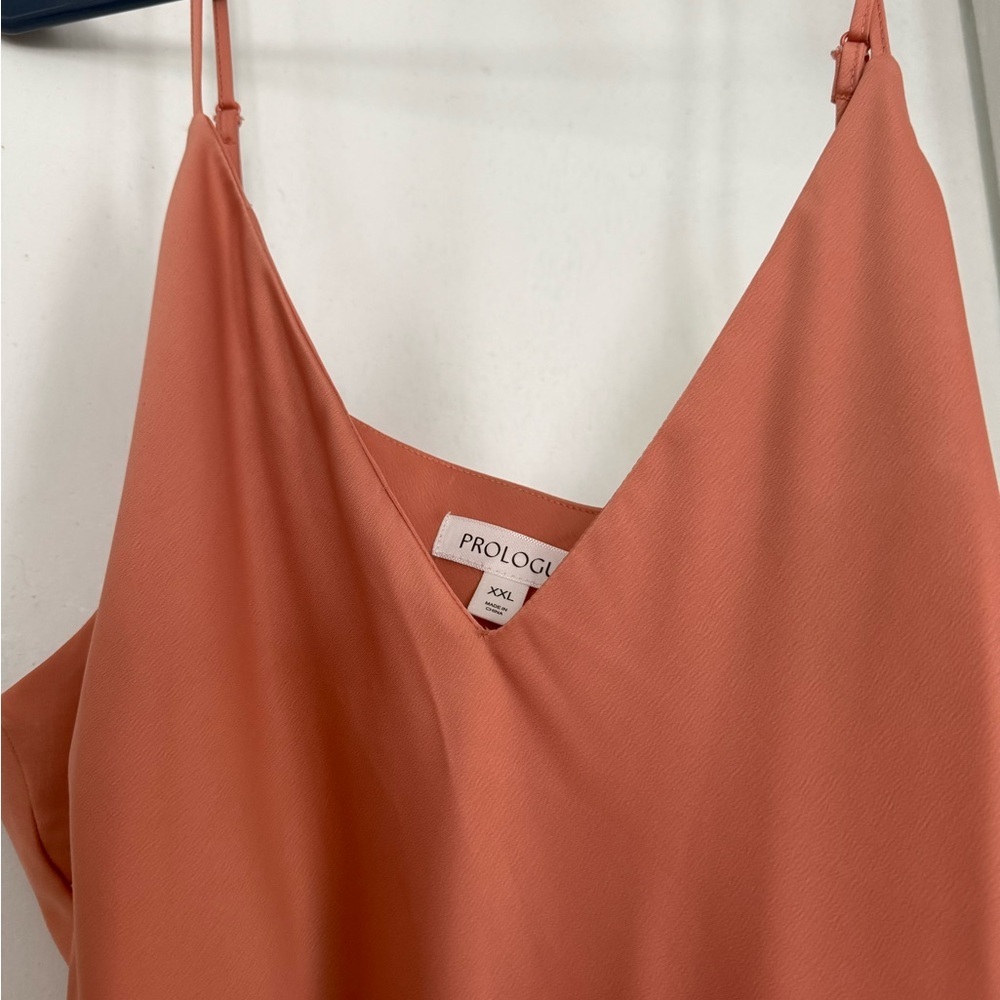 Prologue Coral/Salmon Pink Slip Dress - Picture 4 of 5
